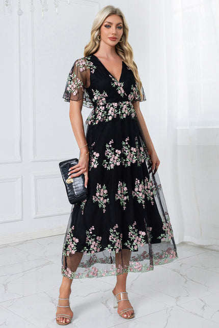 Robe Dentelle Brodée - gallery 4
