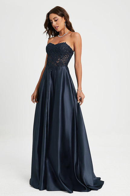 Robe Dentelle De Soirée Élégante - gallery 2