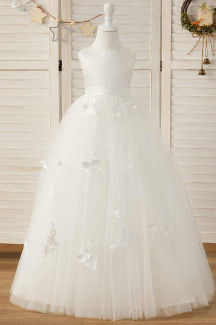 Robe Dentelle Mariée Enfant Blanche