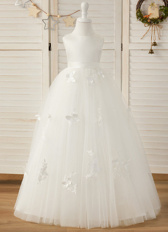 Robe Dentelle Mariée Enfant Blanche