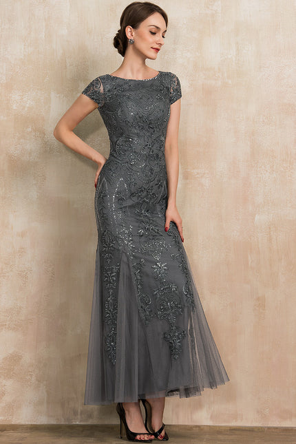 Robe Dentelle Élégante Tulle Brodé