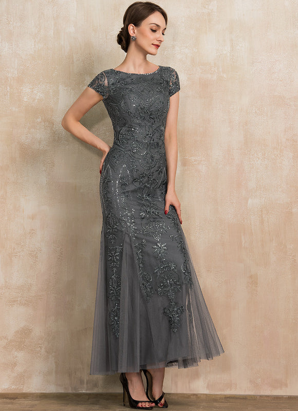 Robe Dentelle Élégante Tulle Brodé