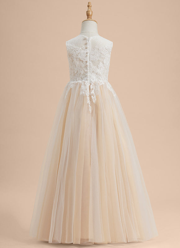 Robe Dentelle Tulle Perlée - gallery 2