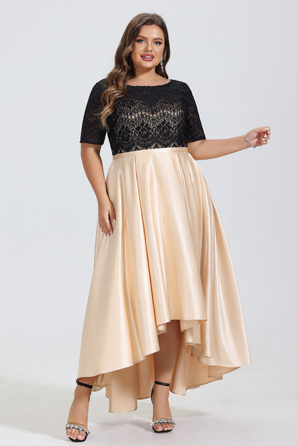 Robe Dentelle Asymétrique Chic - gallery 8
