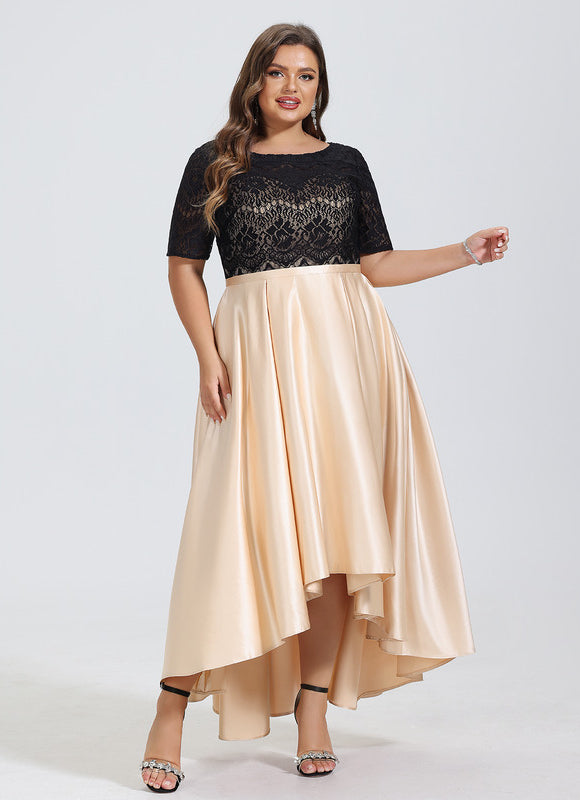 Robe Dentelle Asymétrique Chic - gallery 8