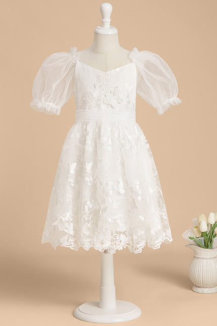Robe Dentelle Nuptiale Enfantine Élégante - gallery 1