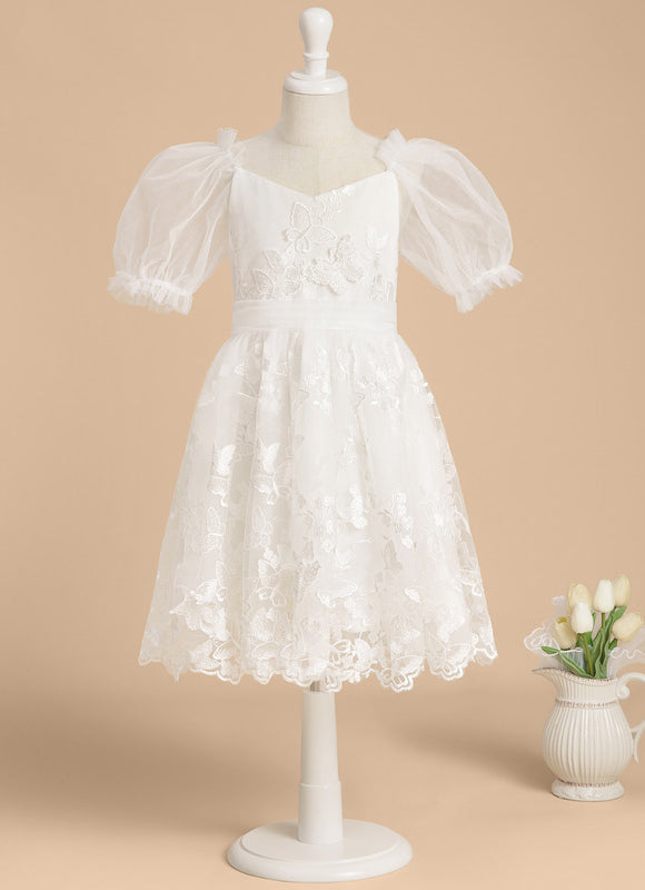 Robe Dentelle Nuptiale Enfantine Élégante - gallery 1