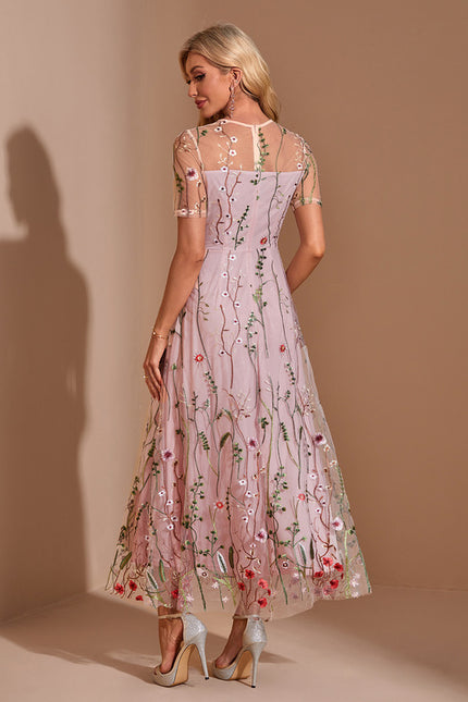 Robe Dentelle Illusion Fleurie - gallery 1
