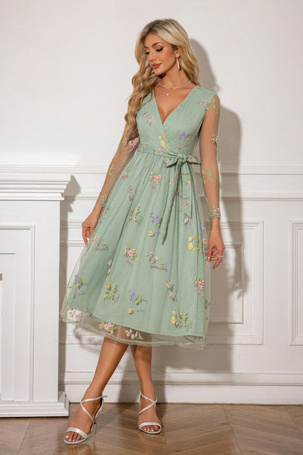 Robe Dentelle Vaporeuse Brodée - gallery 1