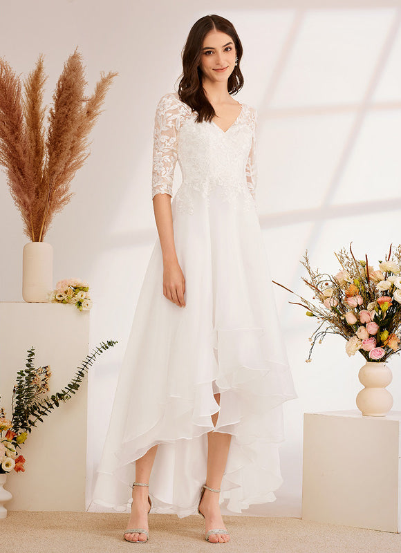 Robe De Ceremonie Grande Taille Dentelle - gallery 5