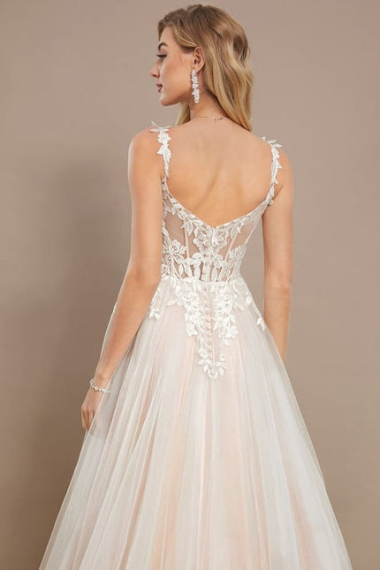 Robe Dentelle Tulle Délicate - gallery 5