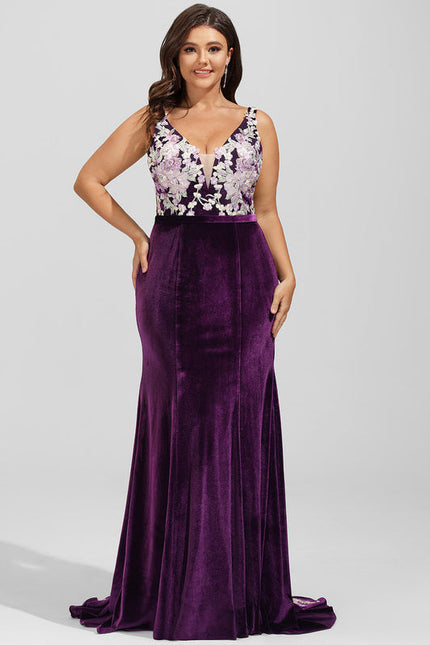 Robe Dentelle Velours Floral - gallery 7