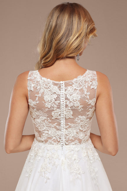 Robe Dentelle Tulle Sophistiquée - gallery 2