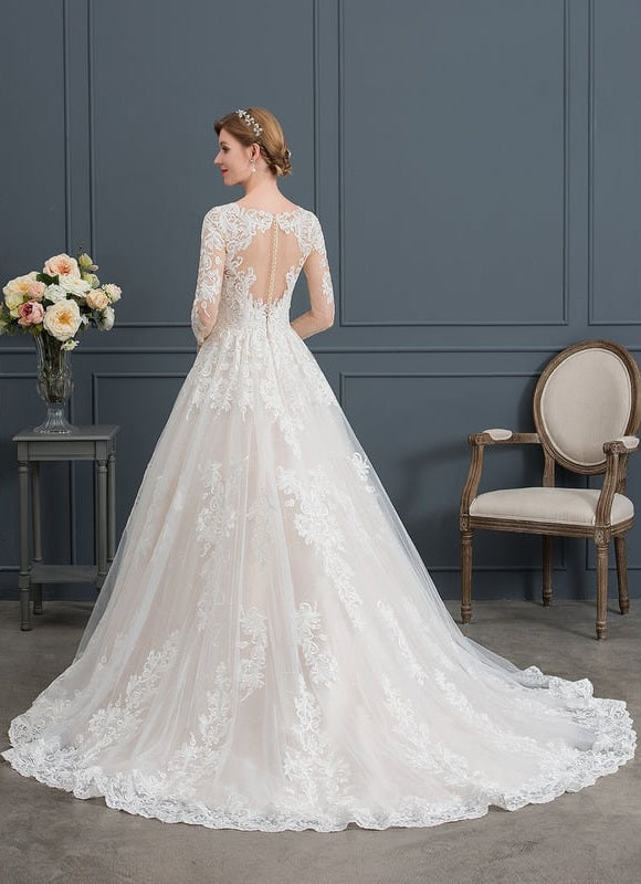 Robe Dentelle Mi-Longue Dentelle - gallery 1