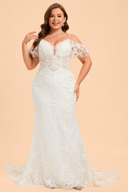 Robe Dentelle Sirène Élégante - gallery 9