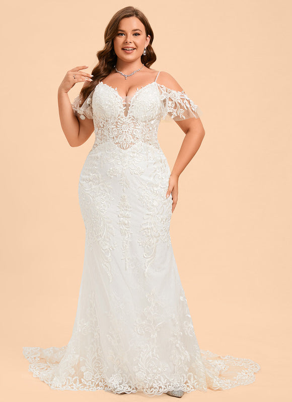 Robe Dentelle Sirène Élégante - gallery 9