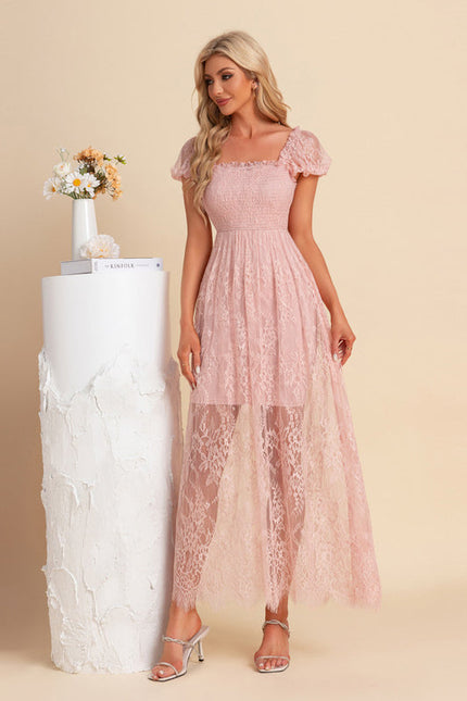 Robe Droite En Dentelle - gallery 2