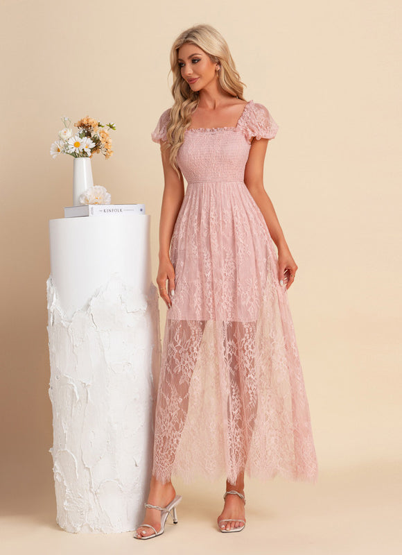 Robe Droite En Dentelle - gallery 2