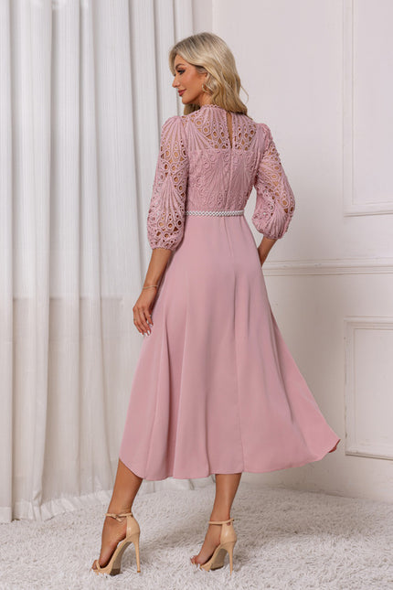 Robe Dentelle Asymétrique - gallery 1