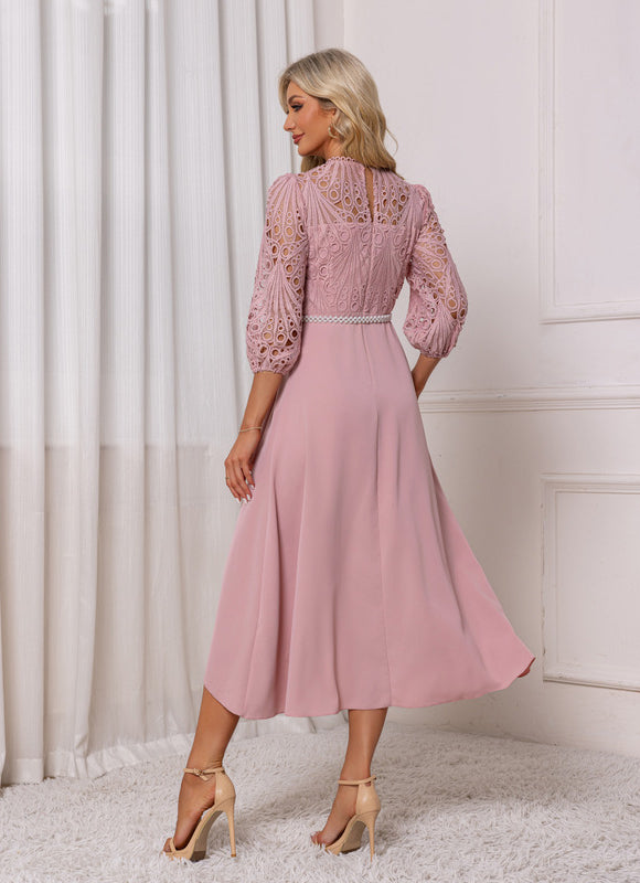 Robe Dentelle Asymétrique - gallery 1