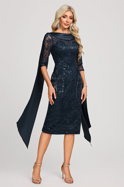 Robe Dentelle Col Bateau