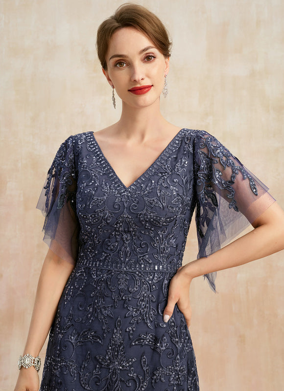 Robe Dentelle Vaporeuse Ornée - gallery 1