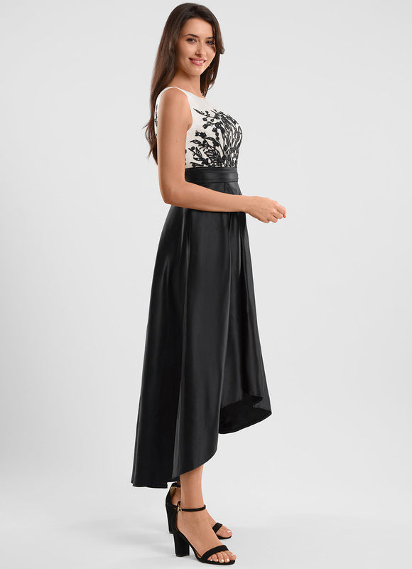 Robe Dentelle Bi-Matière Chic - gallery 1
