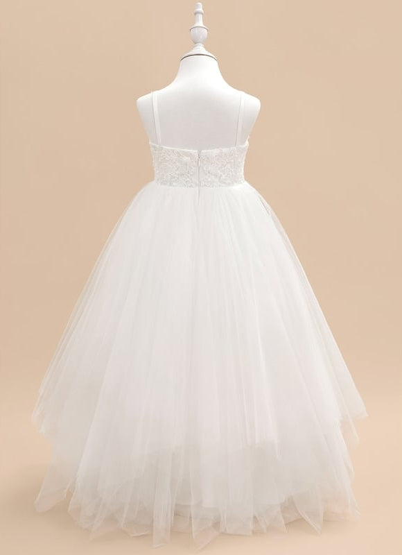 Robe Dentelle Nuptiale Blanche Tulle - gallery 5