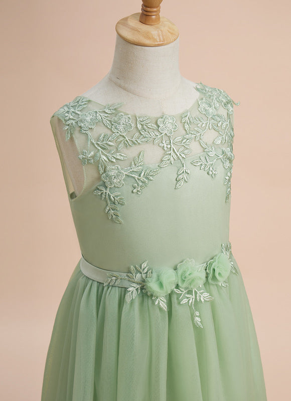 Robe Dentelle Émeraude Enchantée - gallery 4