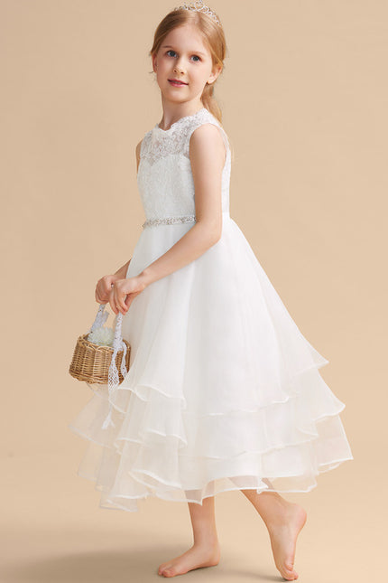 Robe Dentelle Enfant Organza - gallery 1