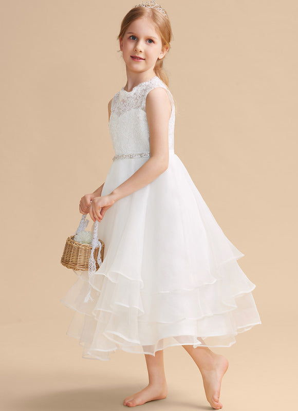 Robe Dentelle Enfant Organza - gallery 1