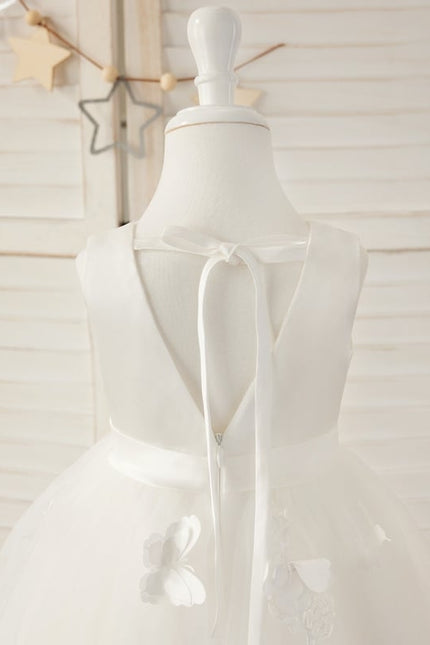 Robe Dentelle Mariée Enfant Blanche - gallery 1