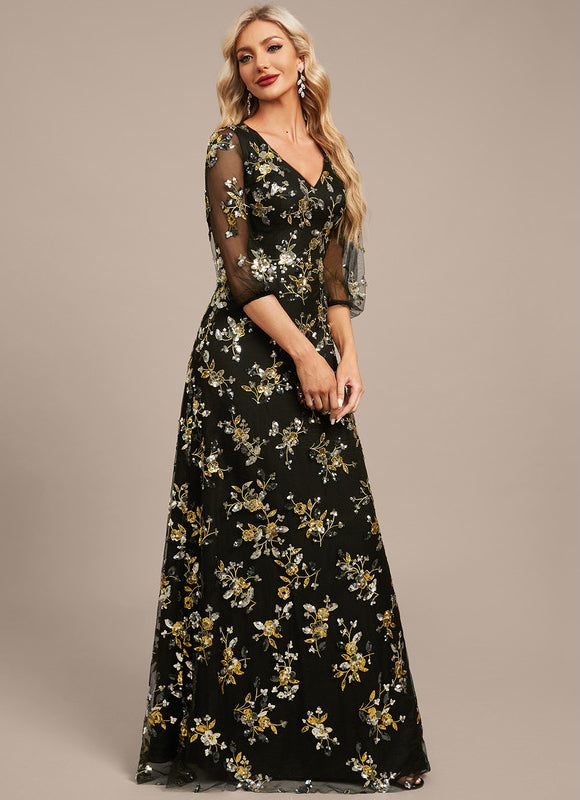 Robe Longue Dentelle Transparente - gallery 6