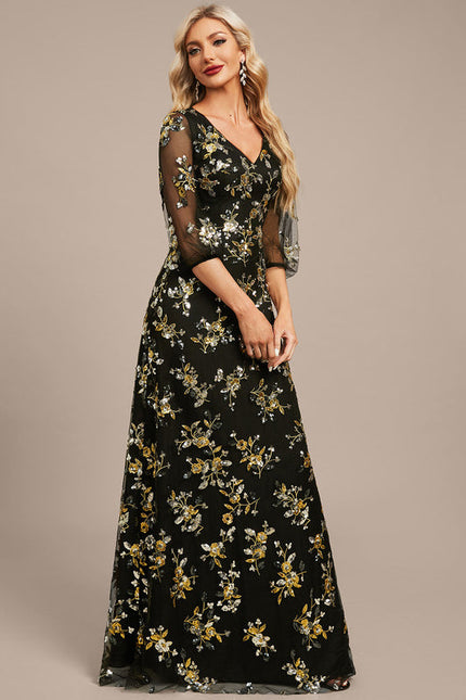 Robe Longue Dentelle Transparente - gallery 6