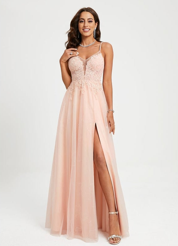 Robe Dentelle Élégante Rose