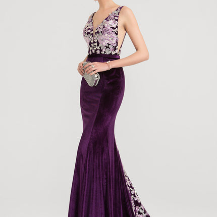 Robe Dentelle Velours Floral