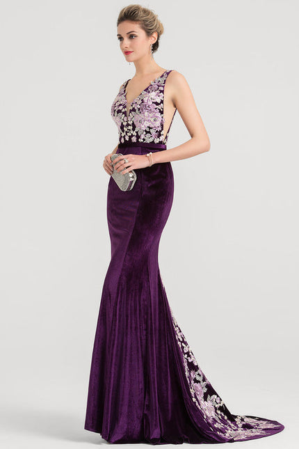 Robe Dentelle Velours Floral