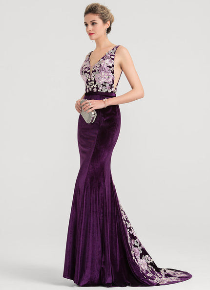 Robe Dentelle Velours Floral