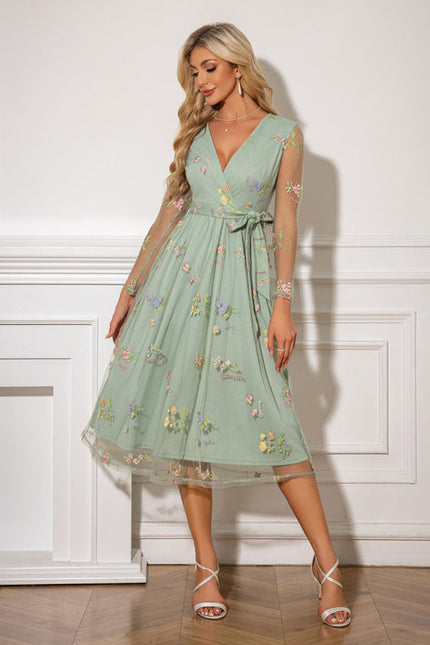 Robe Dentelle Vaporeuse Brodée