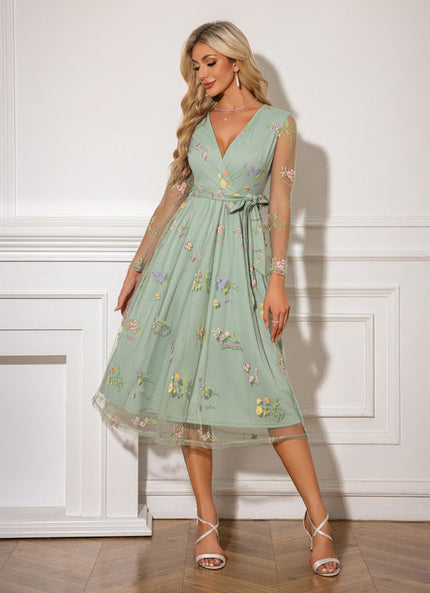 Robe Dentelle Vaporeuse Brodée