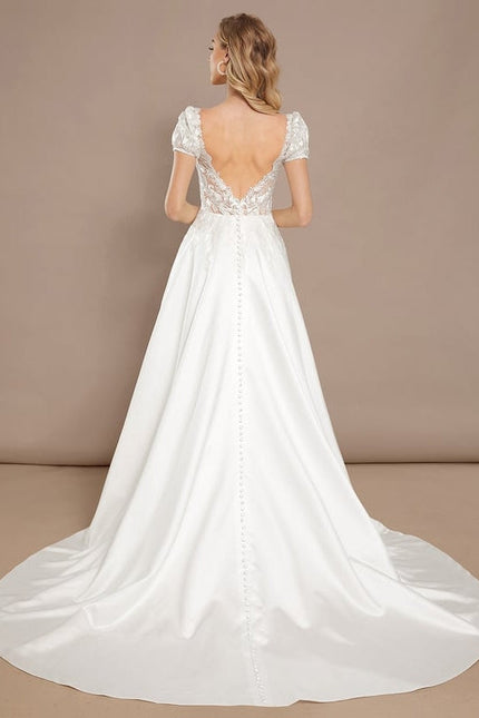 Robe Soie Et Dentelle - gallery 5