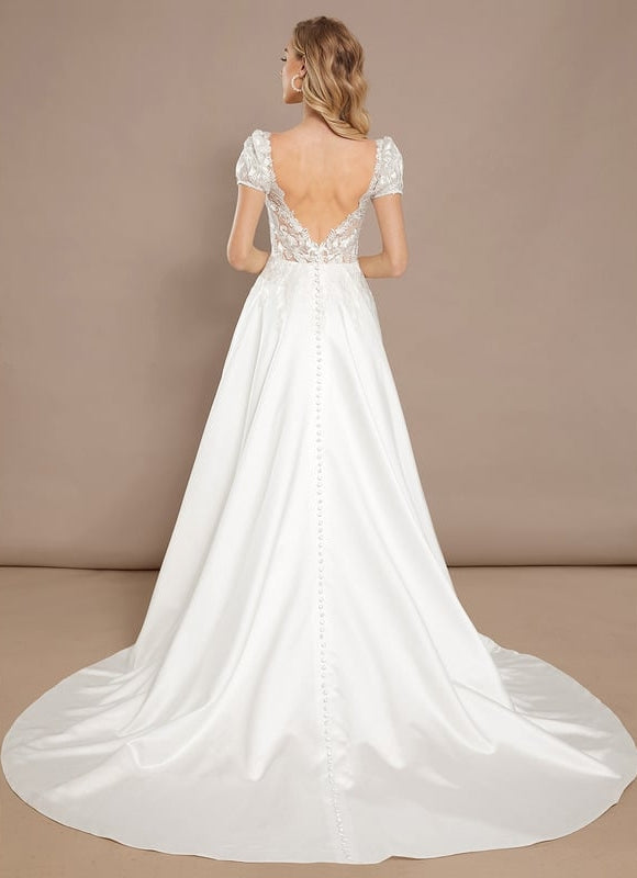 Robe Soie Et Dentelle - gallery 5