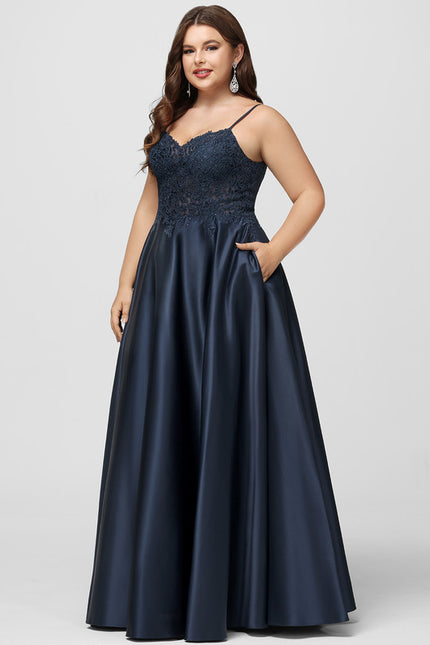 Robe Dentelle Satin Élégance - gallery 8