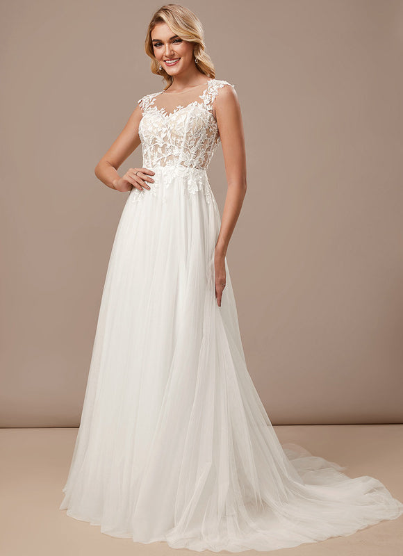 Robe Mariee Traine Dentelle - gallery 2