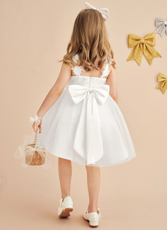Robe Dentelle Enfant Tulle Floral - gallery 9