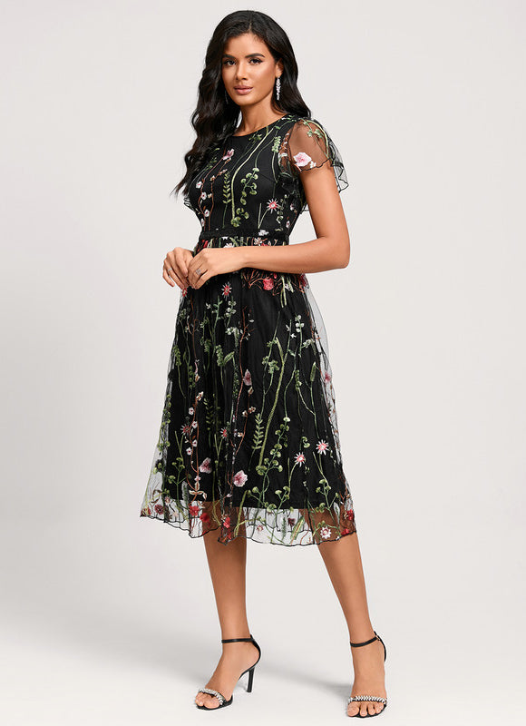 Robe Dentelle Genoux