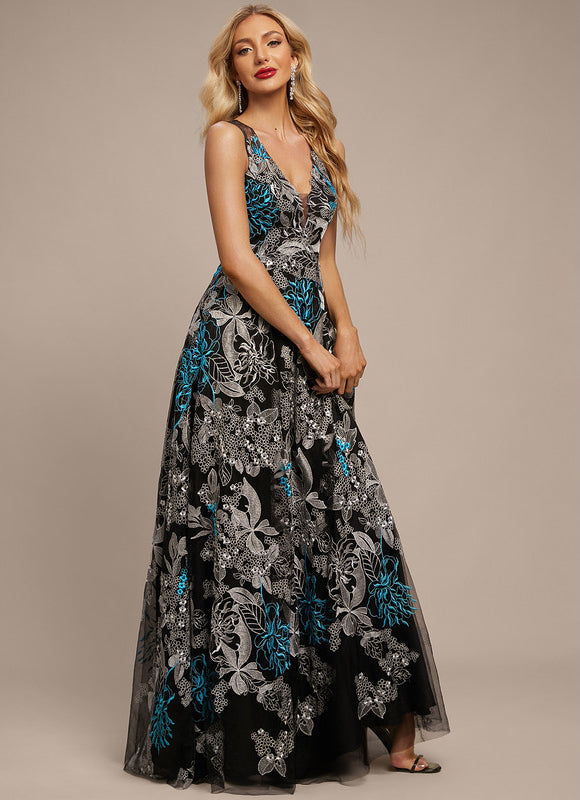 Robe Dentelle Soirée Florale Chic - gallery 5