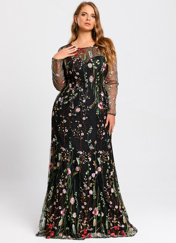 Robe Dentelle Florale Éthérée - gallery 8