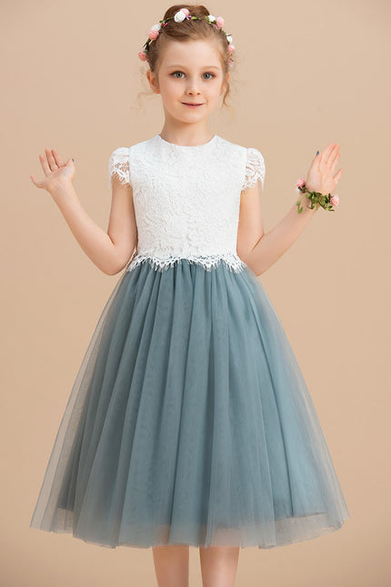 Robe Dentelle Dorée Délicate - gallery 4