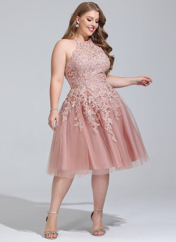 Robe Dentelle En Tulle Délicat - gallery 7